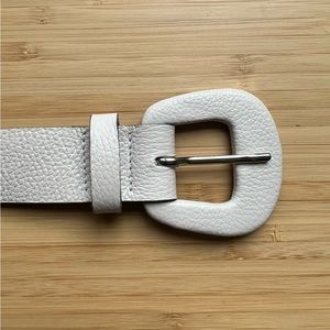 Off White Leather Belt